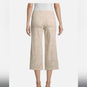 NYDJ Pull-On Wide-Leg Capri Jeans- Darcy Paisley